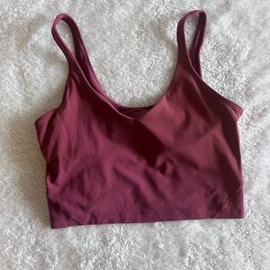 Lululemon Align tank in red merlot